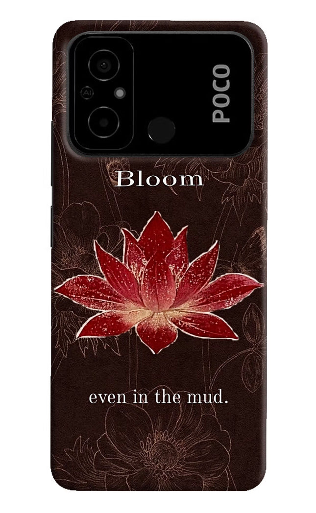 Bloom Poco C55 Hard Case Back Cover by Casekaro