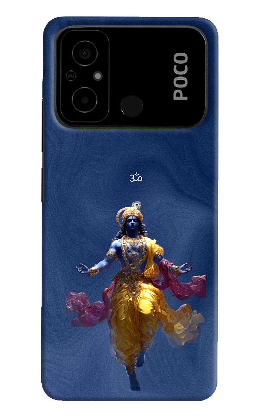 Cosmic Krishna Poco C55 Back Cover, Hard case