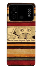 Vinyl Stripes Poco C55 Back Cover