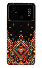 Noir Mehfil Poco C55 Hard Case Back Cover by Casekaro