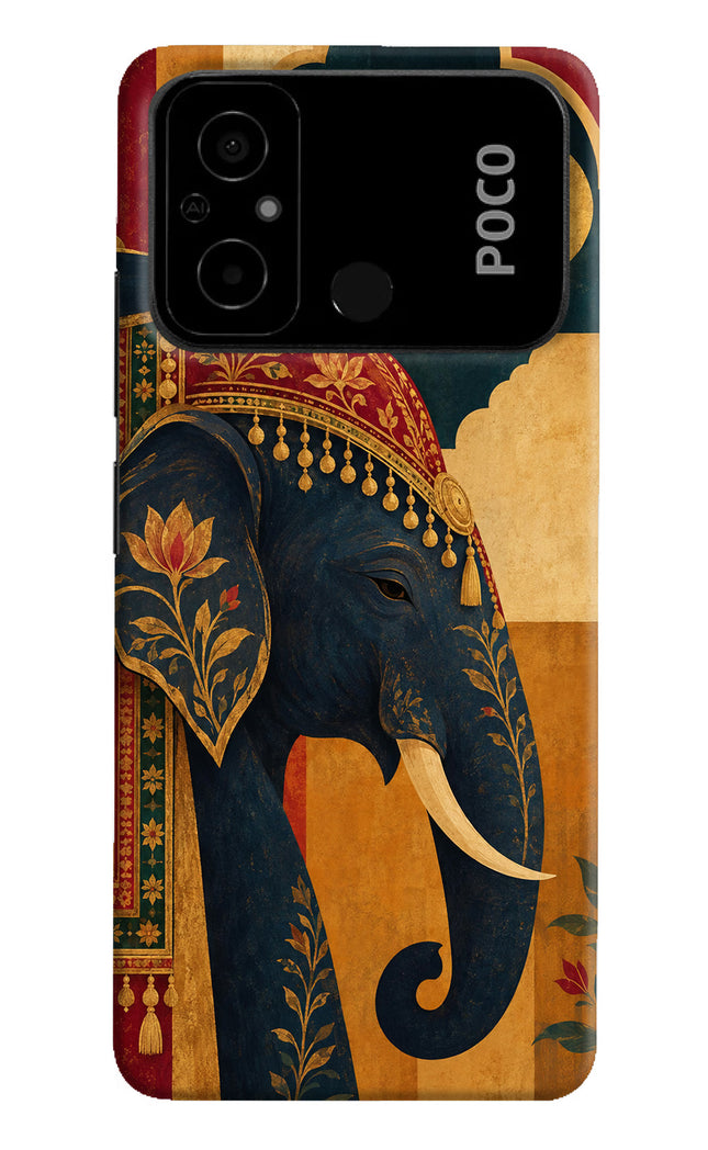 Royal Elephant Poco C55 Hard Case Back Cover by Casekaro