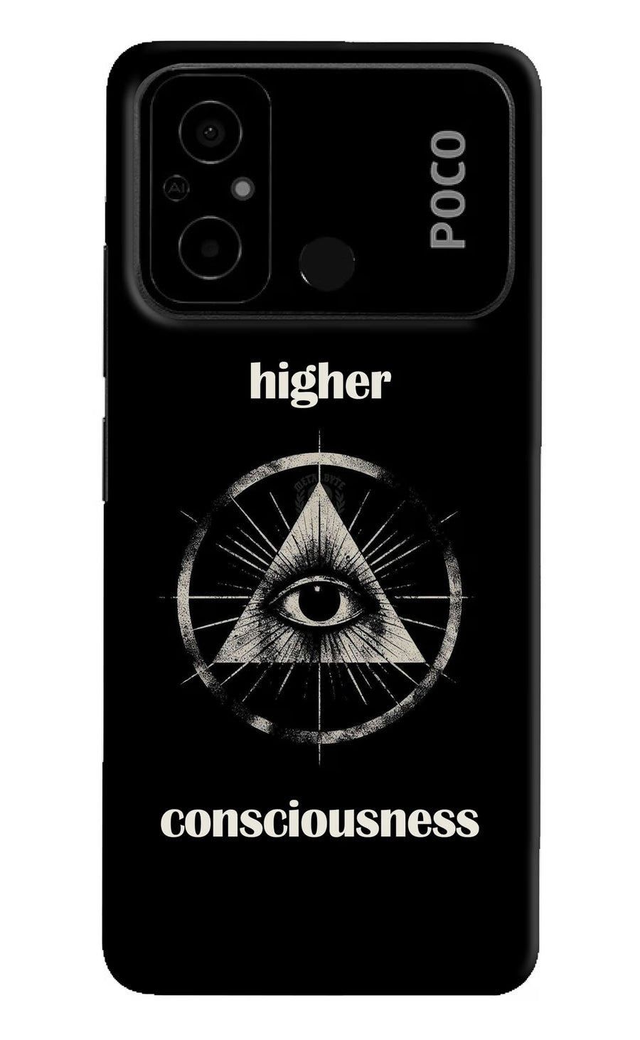 Illuminati Eye Poco C55 Back Cover, Hard case