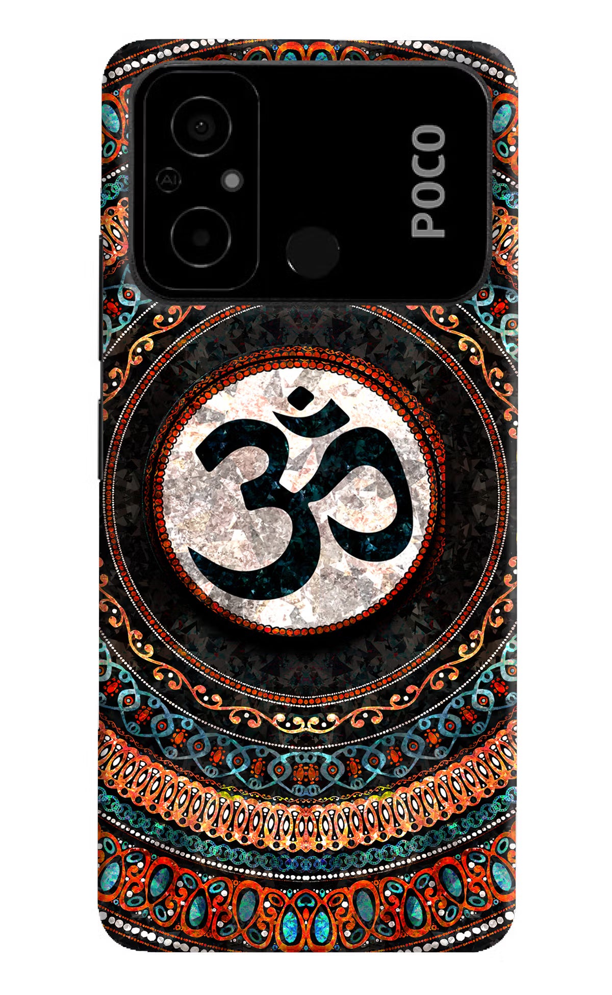 Om Culture Poco C55 Pop Case by Casekaro