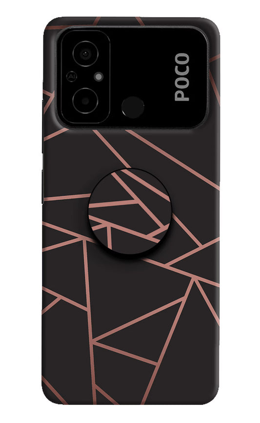 Geometric Pattern Poco C55 Pop Case by Casekaro