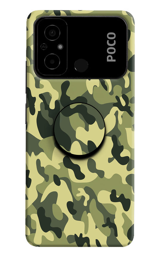 Camouflage Poco C55 Pop Case by Casekaro