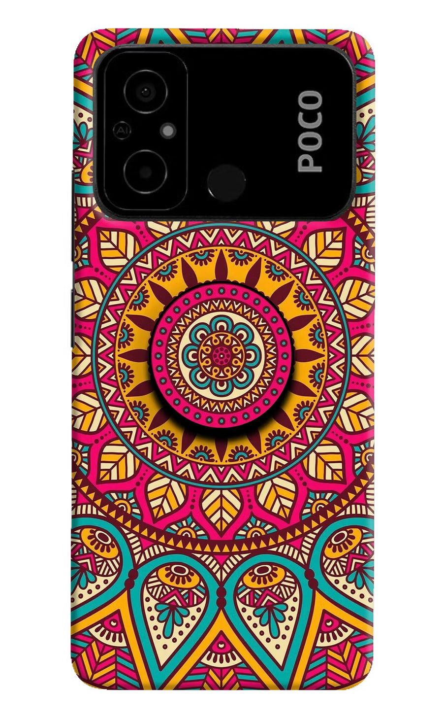 Mandala Poco C55 Pop Case, Hard case