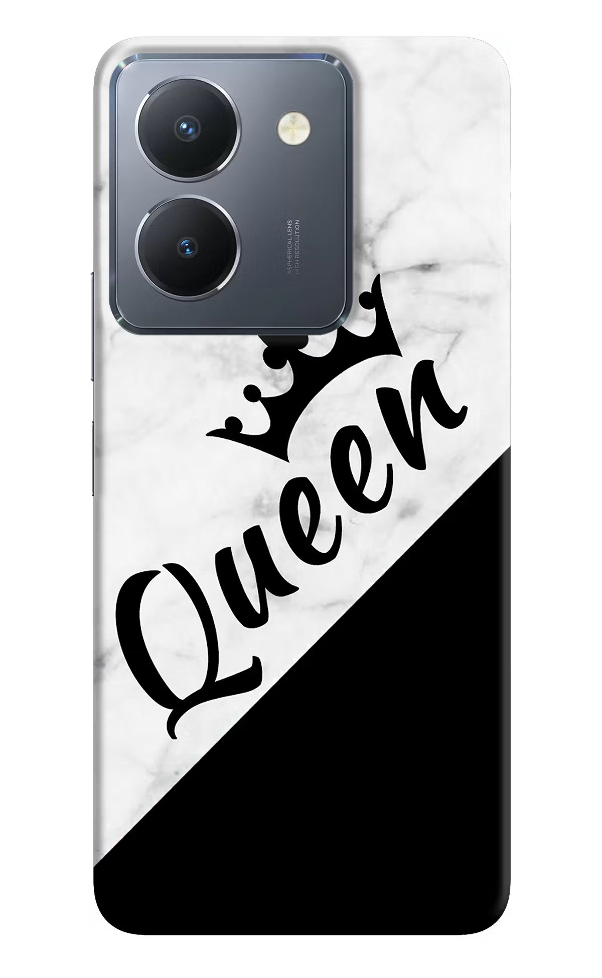 Queen Vivo Y36 Hard Case Back Cover by Casekaro