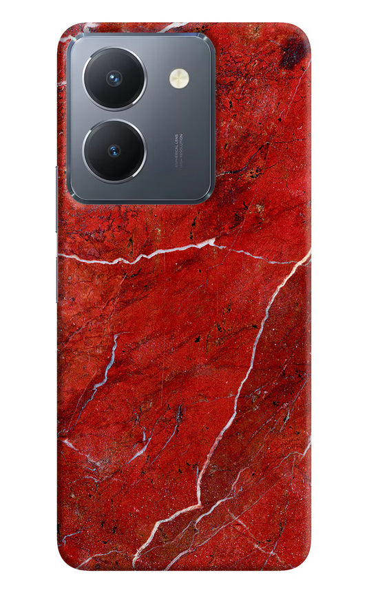 Red Marble Design Vivo Y36 Hard Case Back Cover by Casekaro