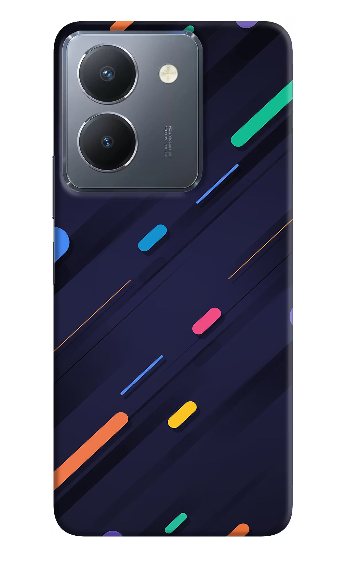Abstract Design Vivo Y36 Hard Case Back Cover by Casekaro