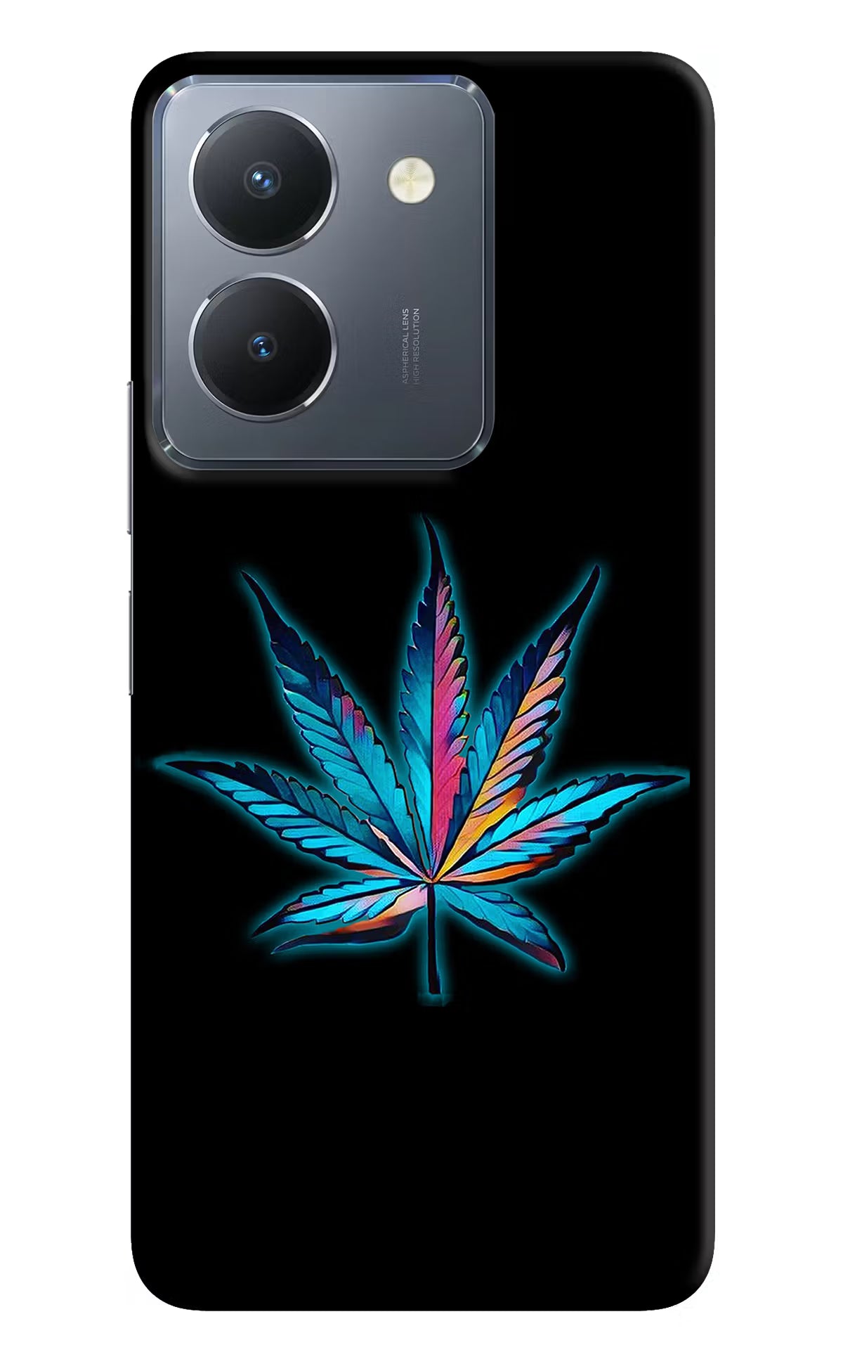 Weed Vivo Y36 Hard Case Back Cover by Casekaro