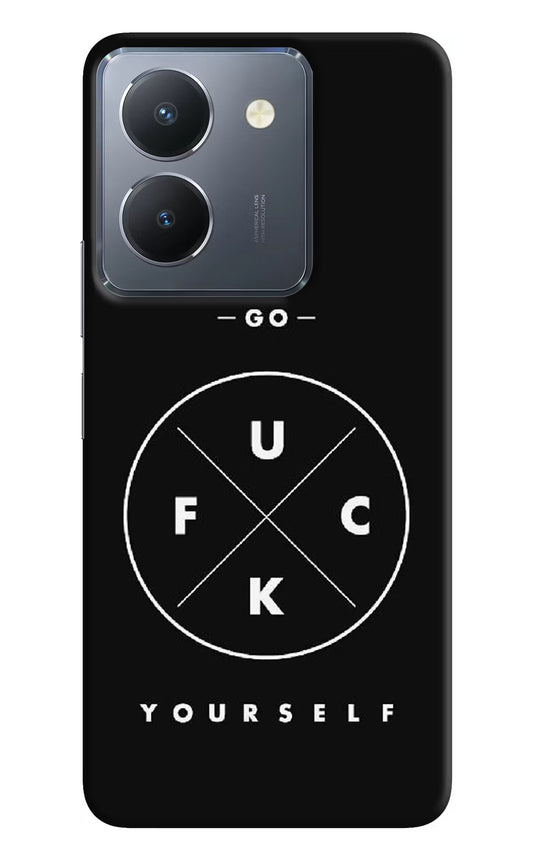 Go Fuck Yourself Vivo Y36 Hard Case Back Cover by Casekaro