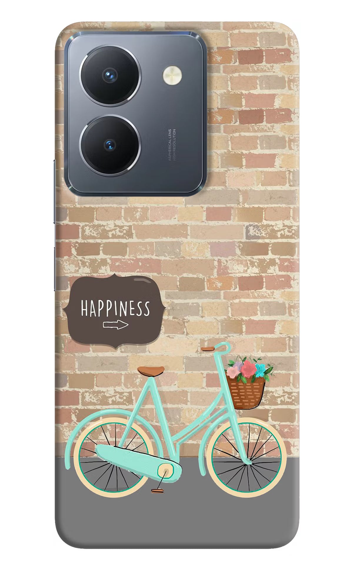 Happiness Artwork Vivo Y36 Hard Case Back Cover by Casekaro