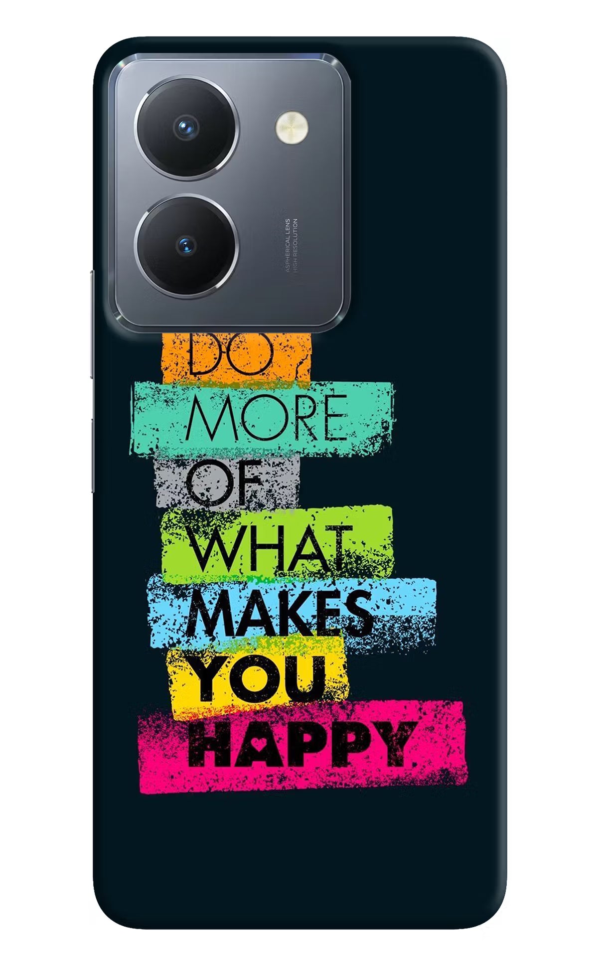 Do More Of What Makes You Happy Vivo Y36 Hard Case Back Cover by Casekaro