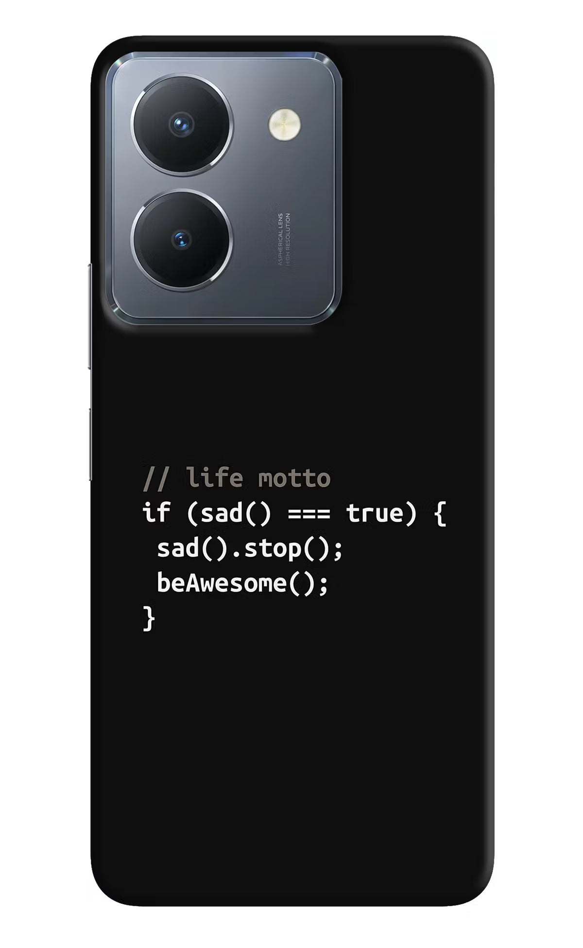 Life Motto Code Vivo Y36 Hard Case Back Cover by Casekaro