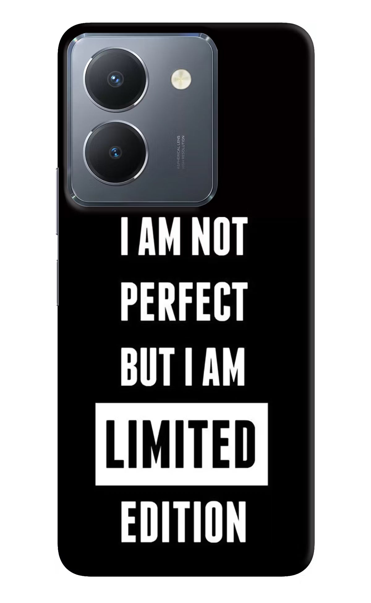 I Am Not Perfect But I Am Limited Edition Vivo Y36 Hard Case Back Cover by Casekaro