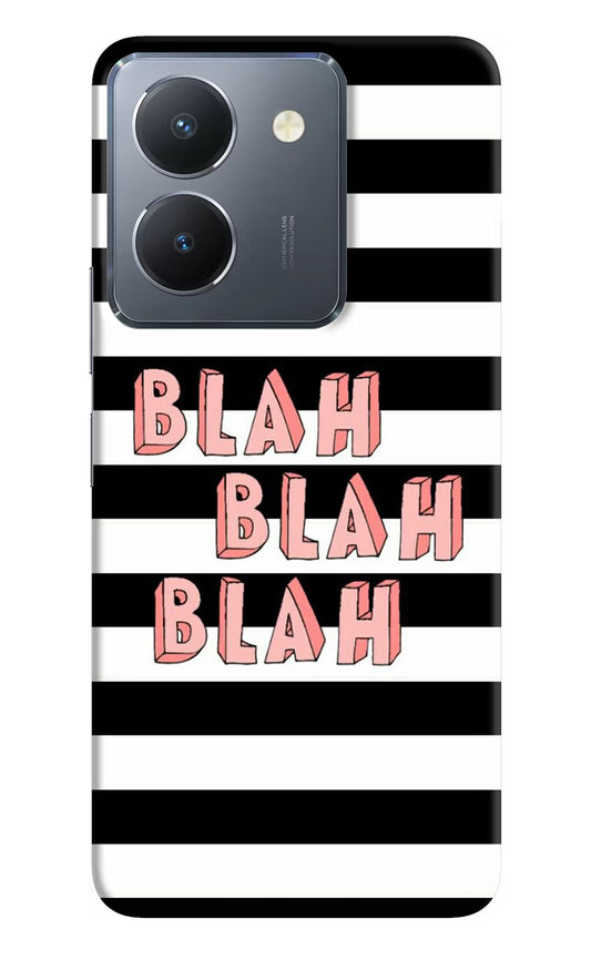 Blah Blah Blah Vivo Y36 Hard Case Back Cover by Casekaro