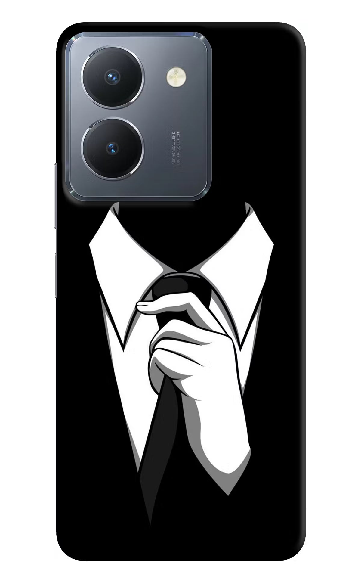 Black Tie Vivo Y36 Hard Case Back Cover by Casekaro