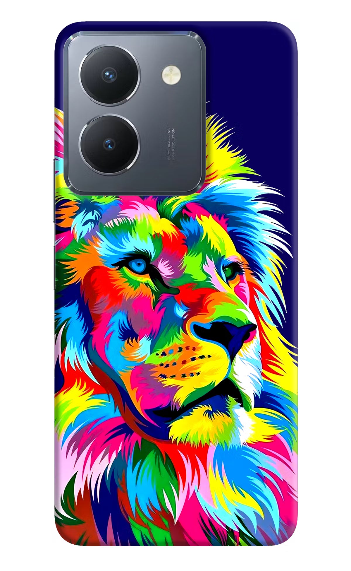 Vector Art Lion Vivo Y36 Hard Case Back Cover by Casekaro