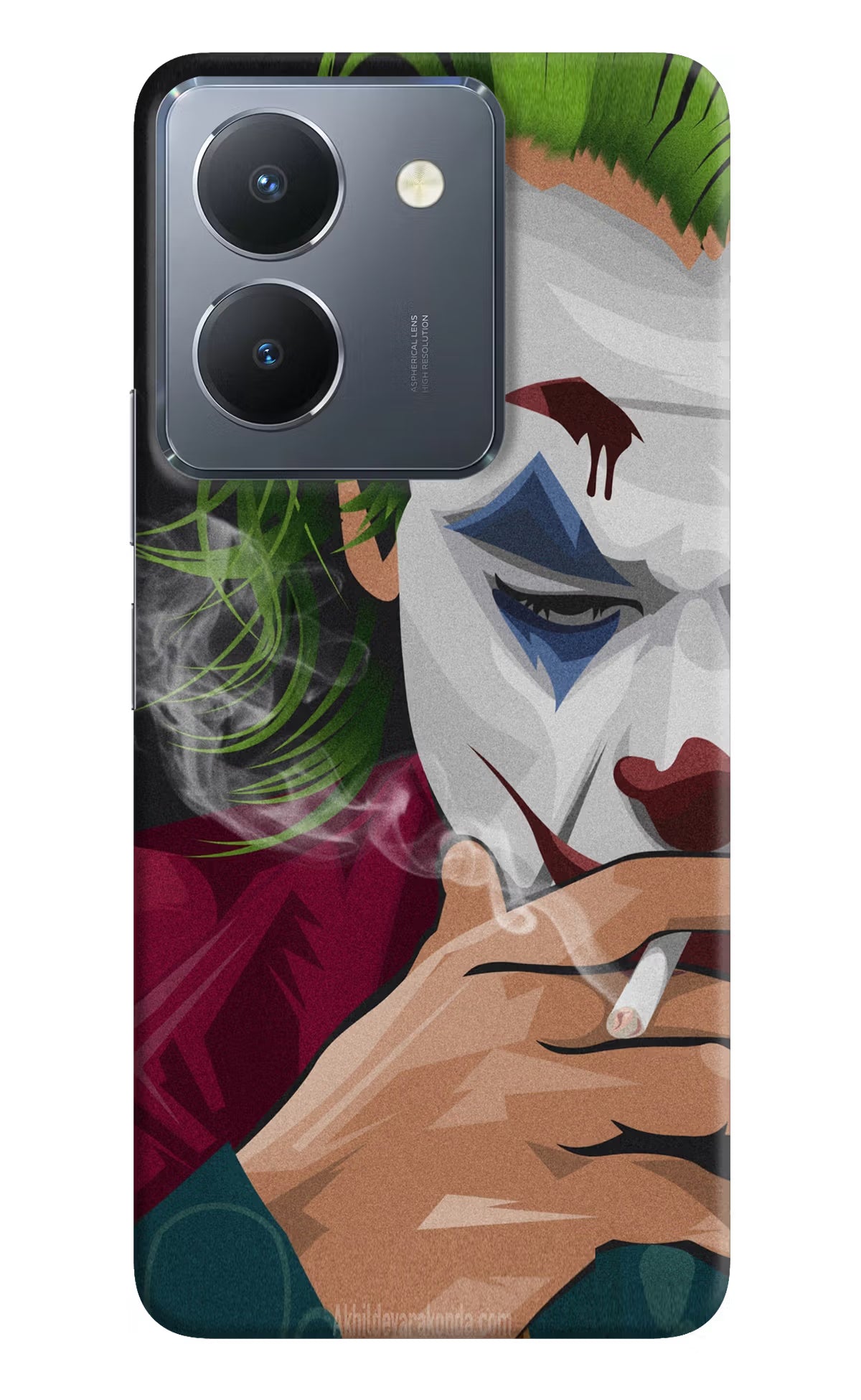 Joker Smoking Vivo Y36 Hard Case Back Cover by Casekaro