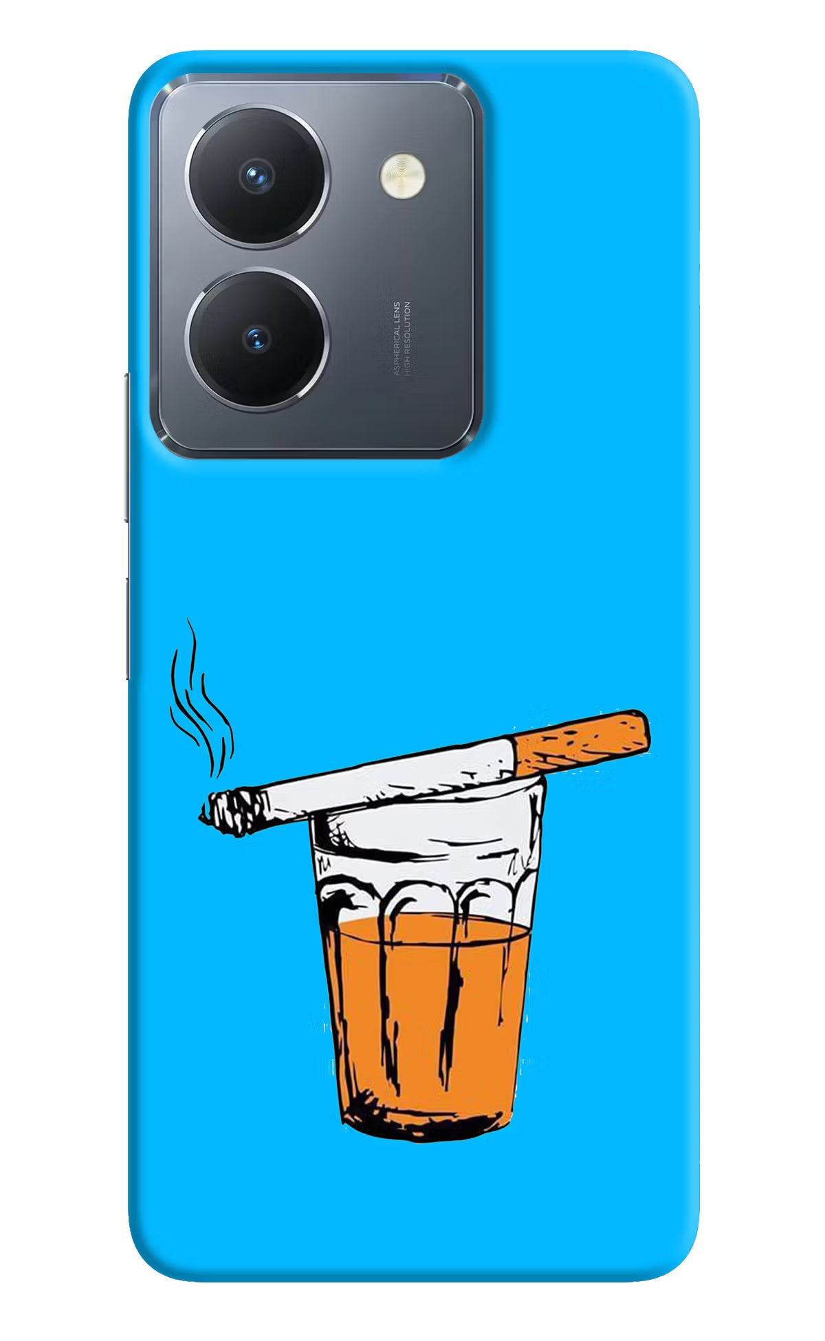 Chai Sutta Vivo Y36 Hard Case Back Cover by Casekaro