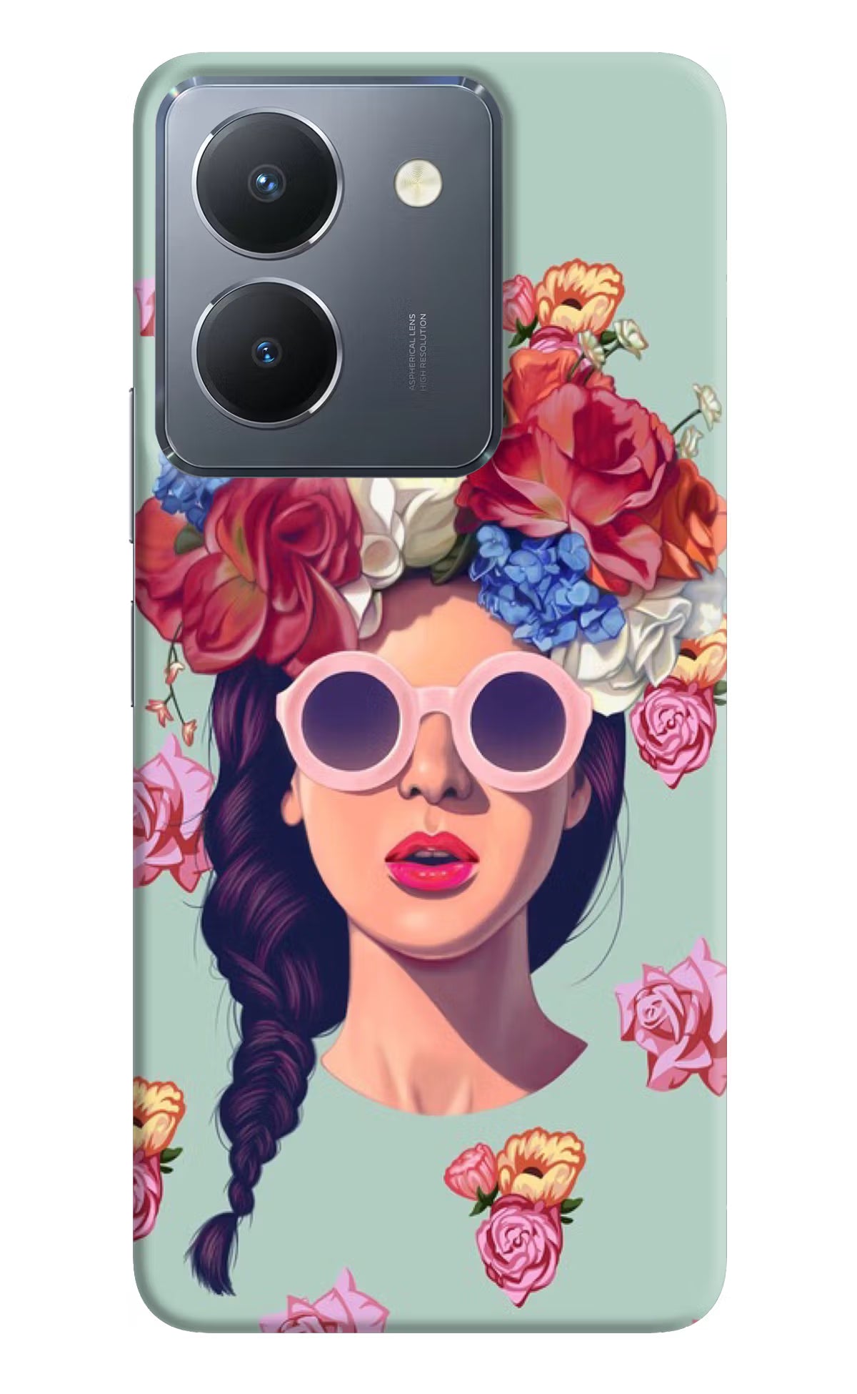Pretty Girl Vivo Y36 Hard Case Back Cover by Casekaro