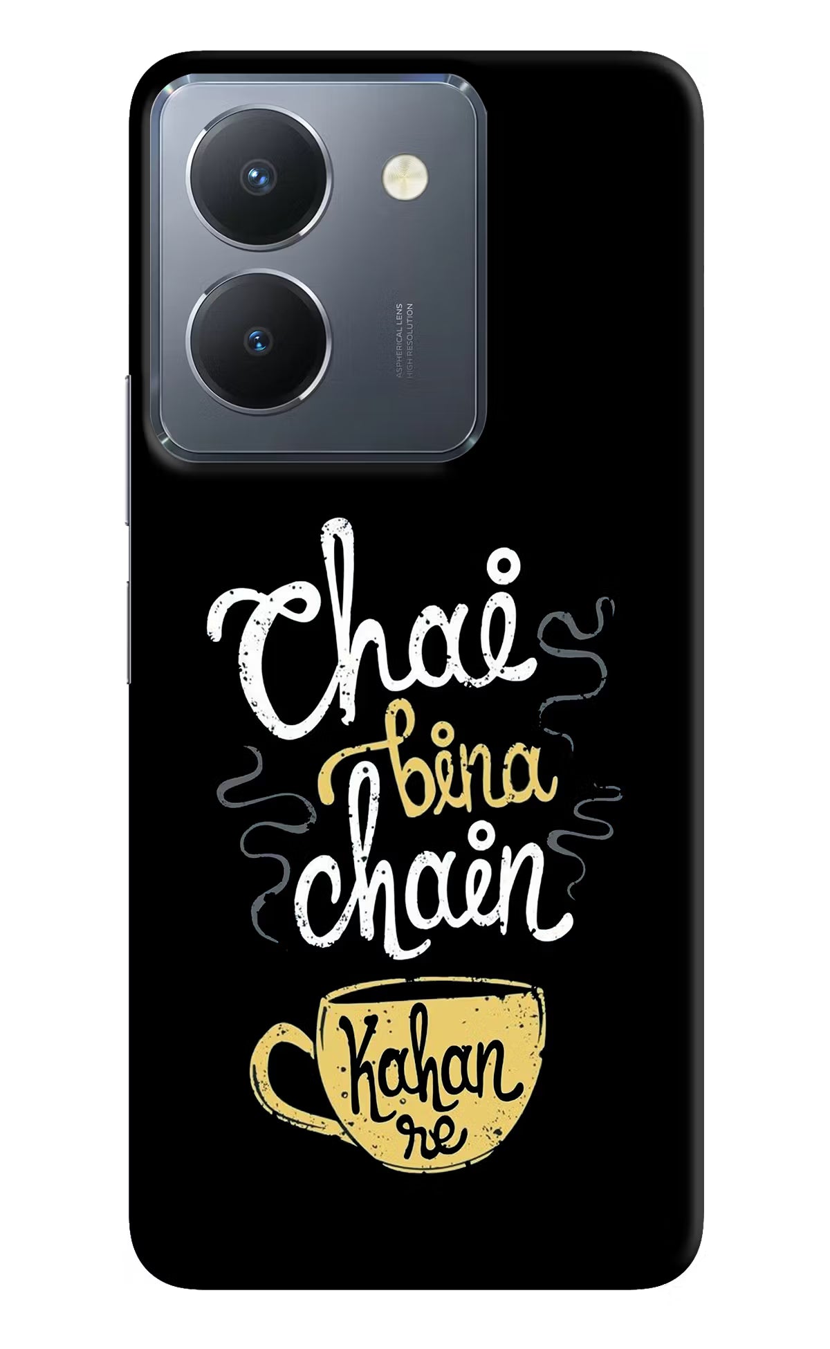 Chai Bina Chain Kaha Re Vivo Y36 Hard Case Back Cover by Casekaro