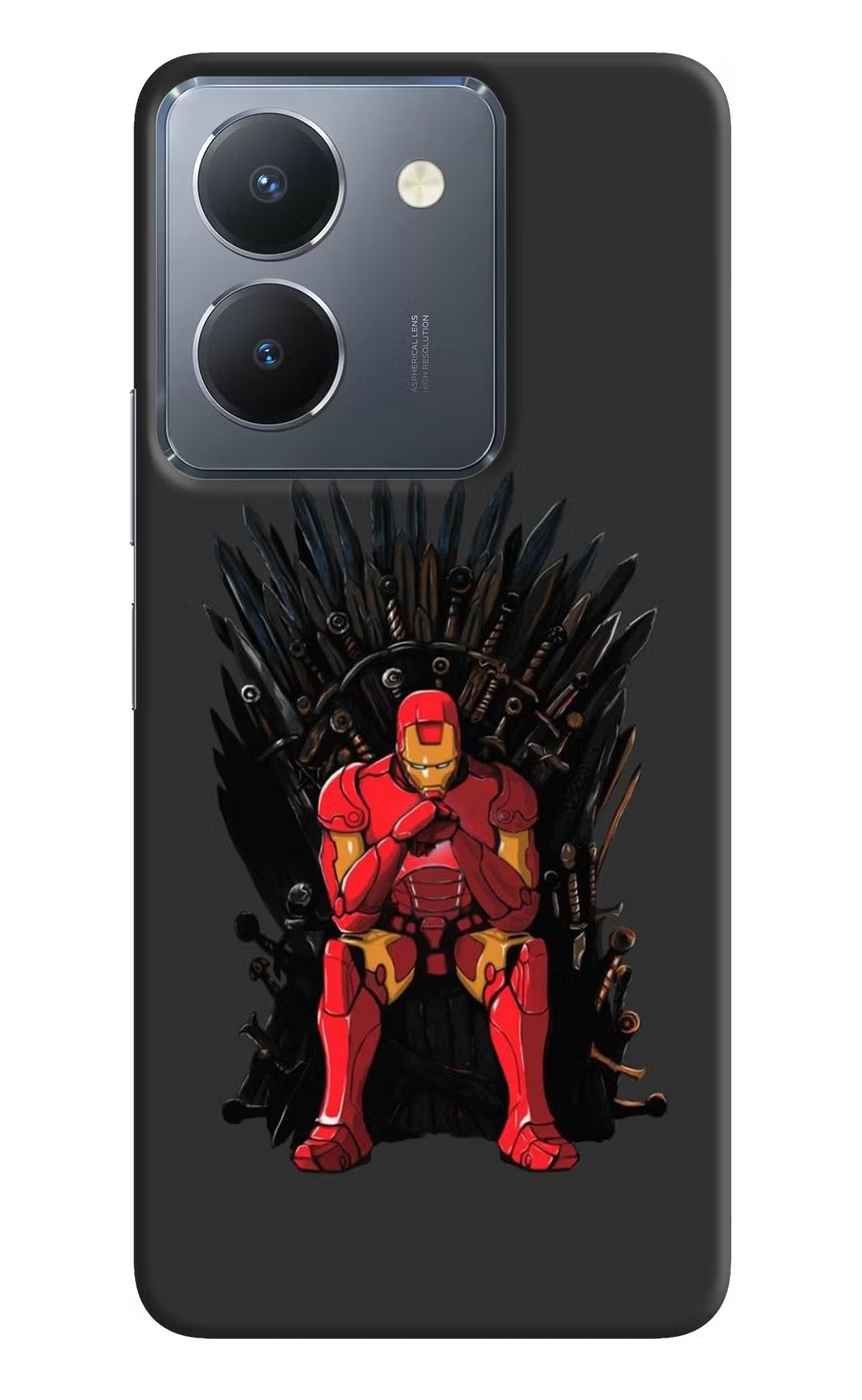 Ironman Throne Vivo Y36 Hard Case Back Cover by Casekaro