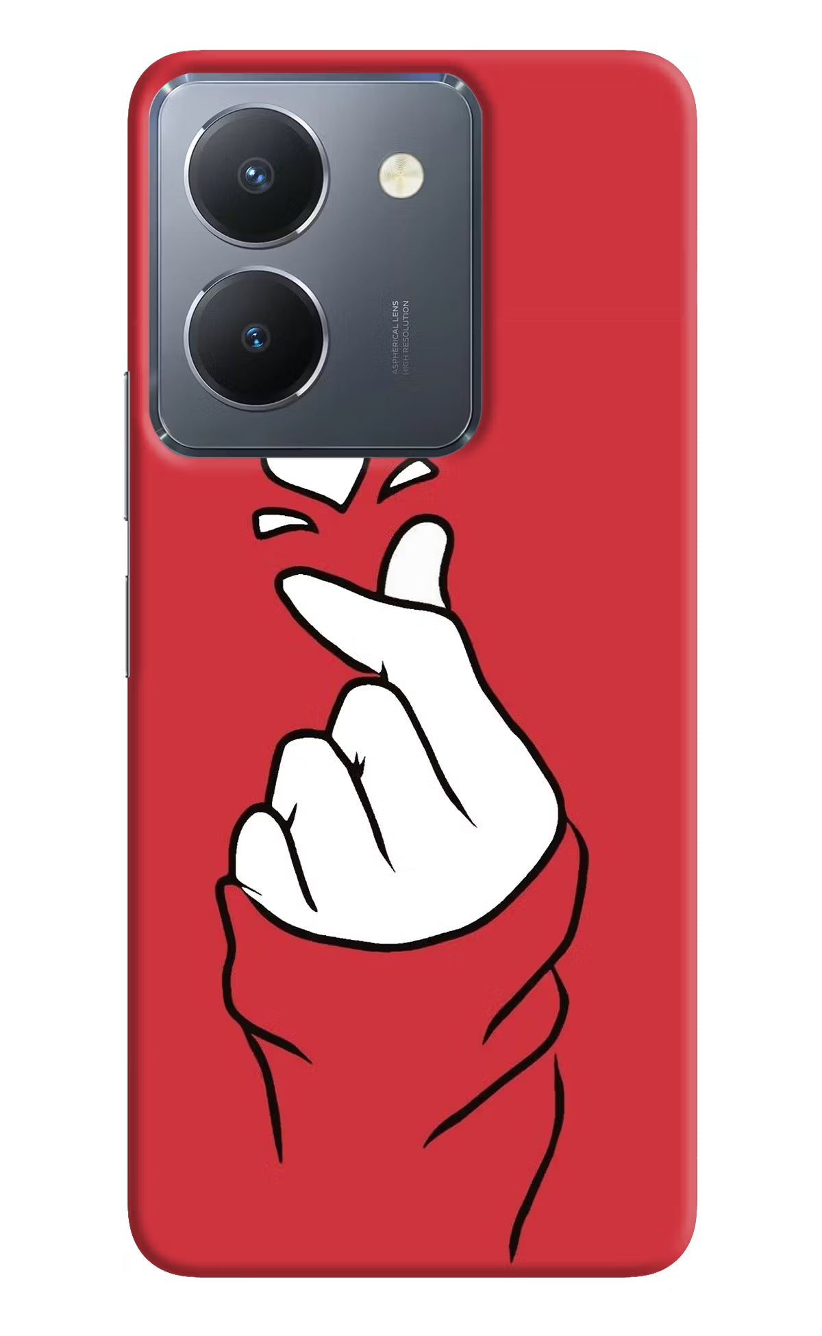 Korean Love Sign Vivo Y36 Hard Case Back Cover by Casekaro