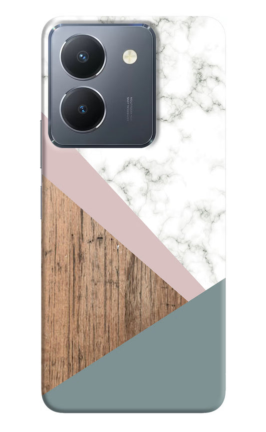 Marble wood Abstract Vivo Y36 Hard Case Back Cover by Casekaro