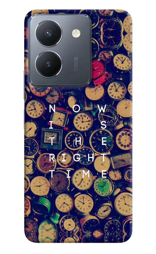Now is the Right Time Quote Vivo Y36 Hard Case Back Cover by Casekaro