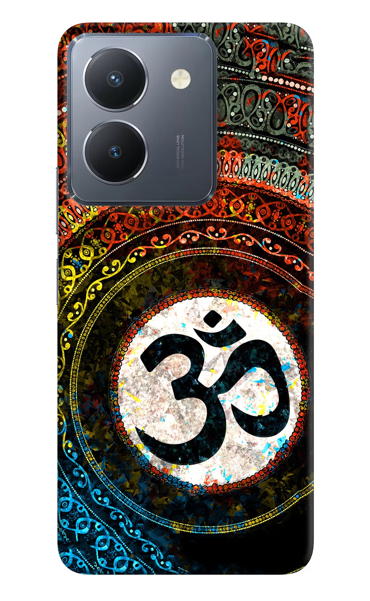 Om Cultural Vivo Y36 Hard Case Back Cover by Casekaro