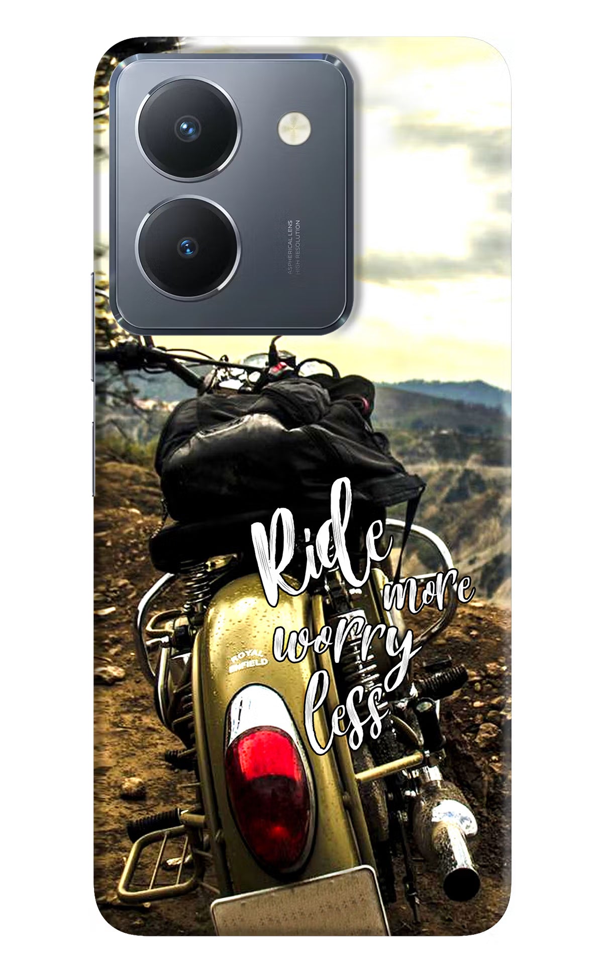 Ride More Worry Less Vivo Y36 Hard Case Back Cover by Casekaro