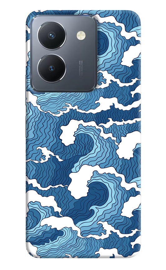 Blue Waves Vivo Y36 Hard Case Back Cover by Casekaro
