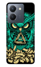 Green Owl Vivo Y36 Hard Case Back Cover by Casekaro