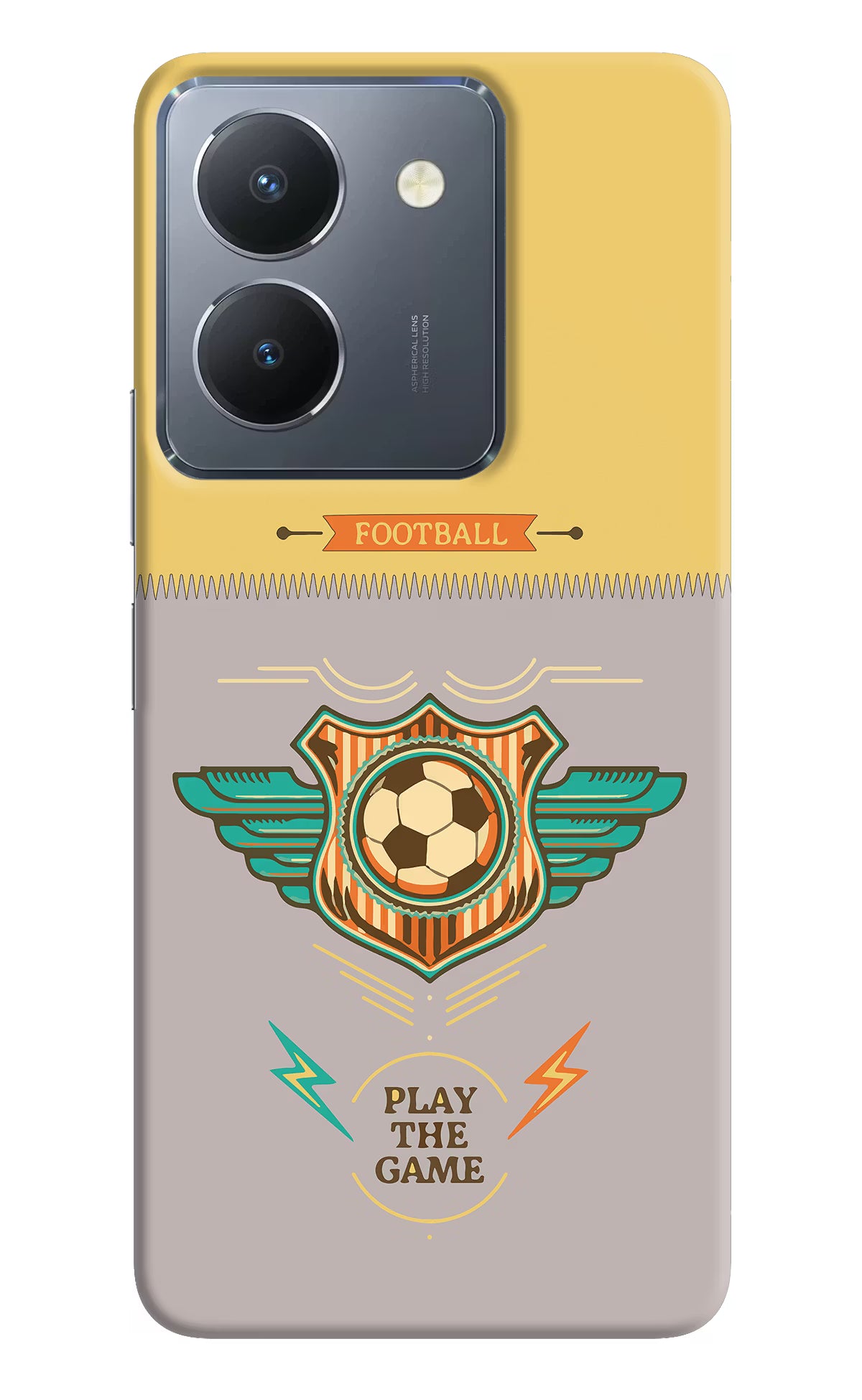 Football Vivo Y36 Hard Case Back Cover by Casekaro