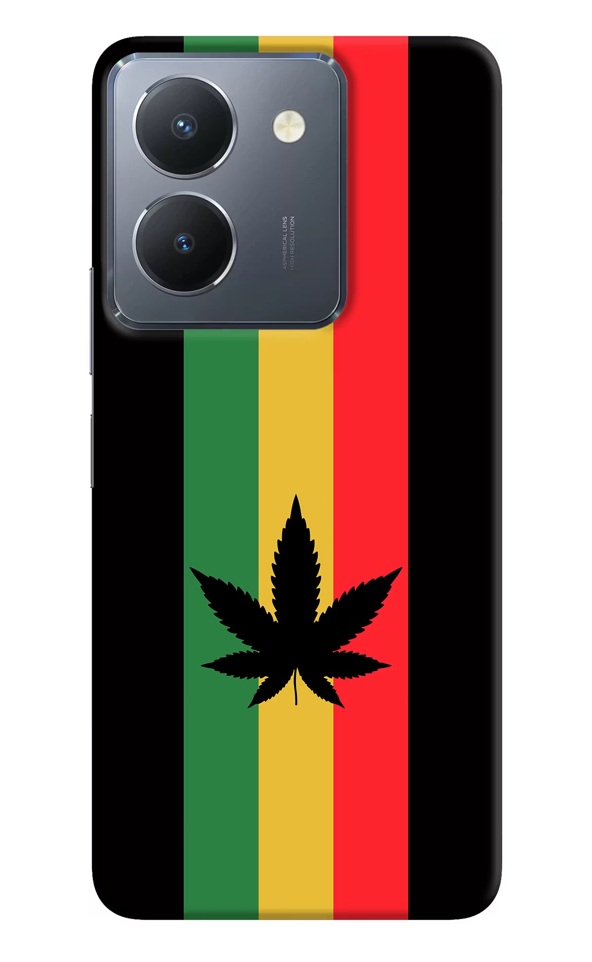 Weed Flag Vivo Y36 Hard Case Back Cover by Casekaro