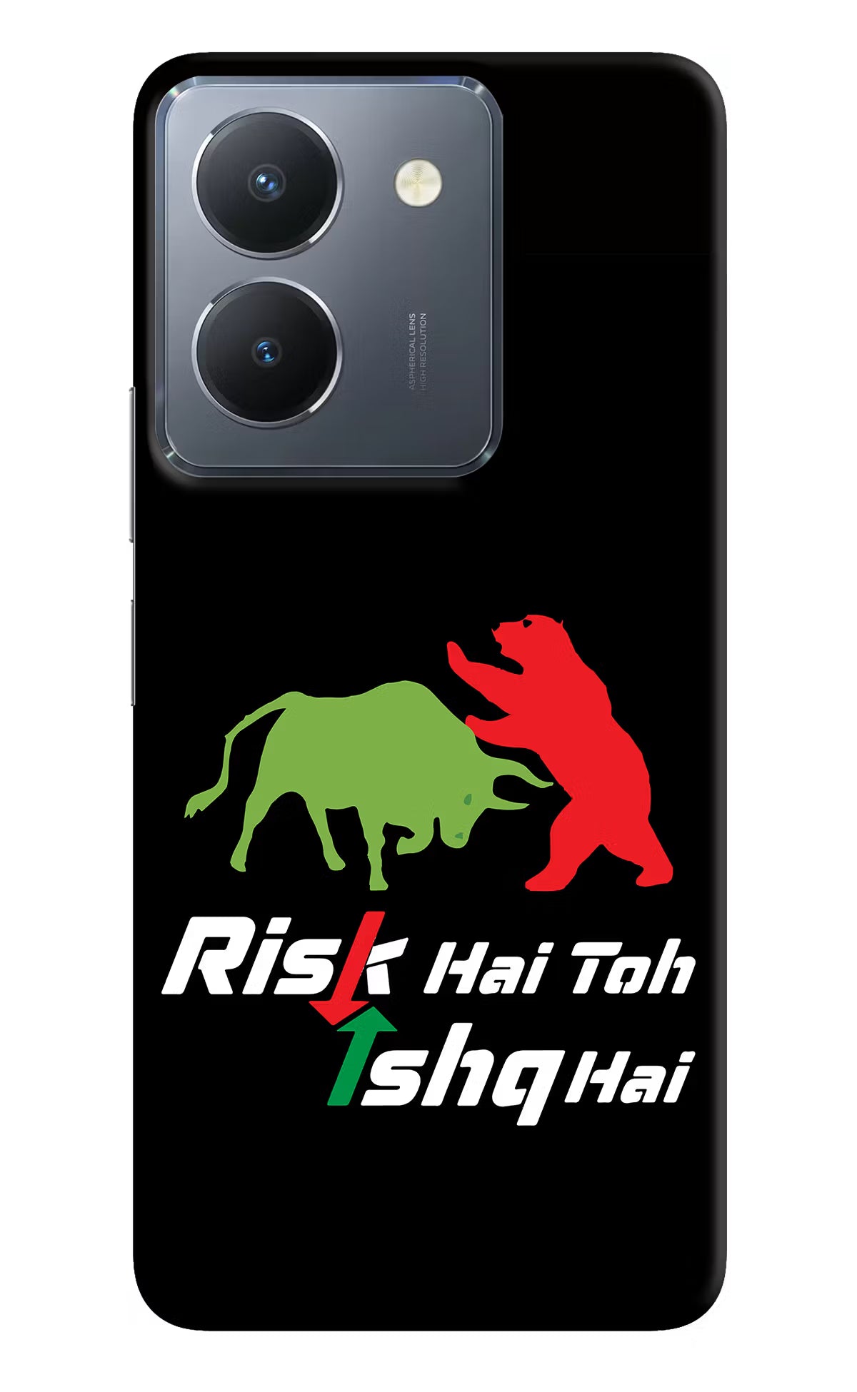 Risk Hai Toh Ishq Hai Vivo Y36 Hard Case Back Cover by Casekaro
