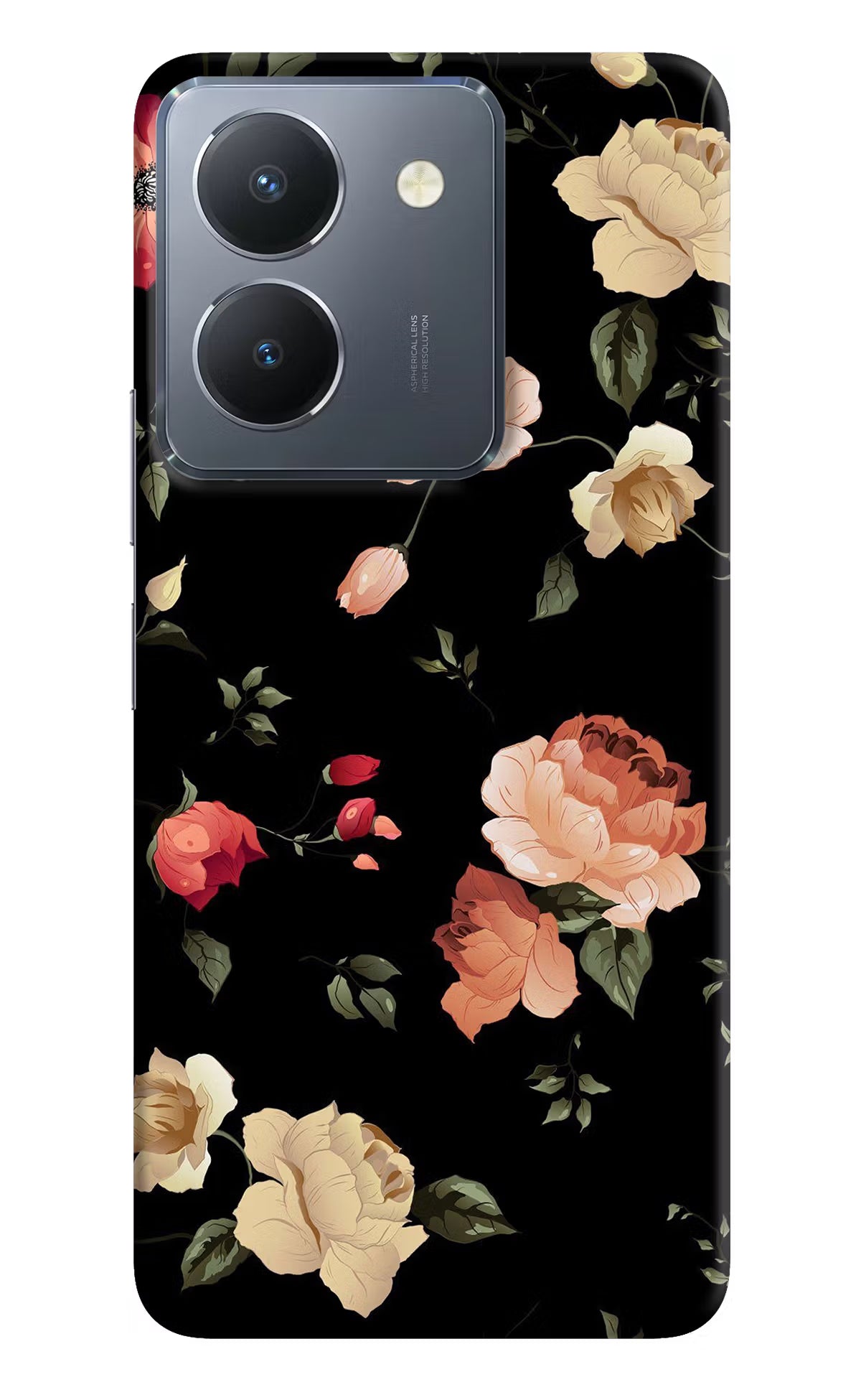 Flowers Vivo Y36 Hard Case Back Cover by Casekaro