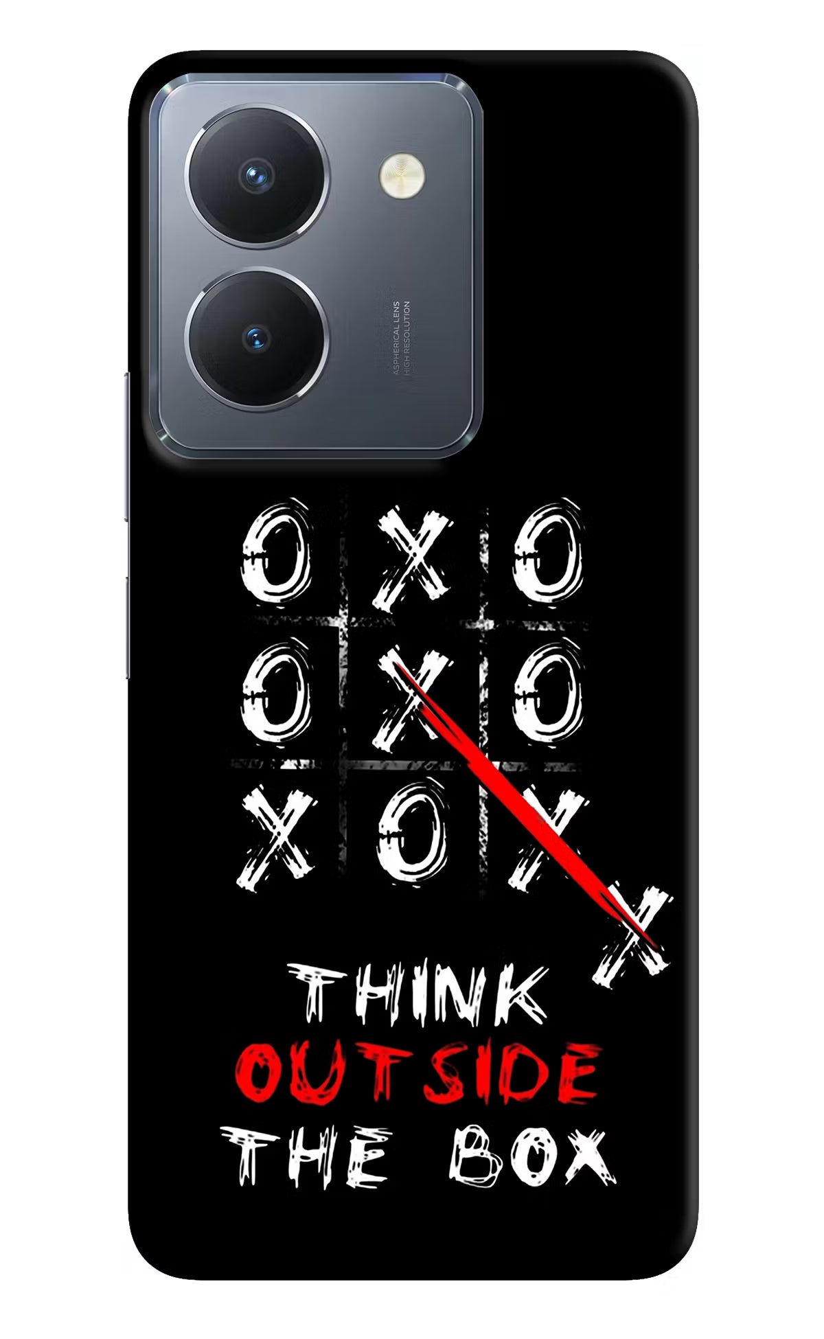 Think out of the BOX Vivo Y36 Hard Case Back Cover by Casekaro