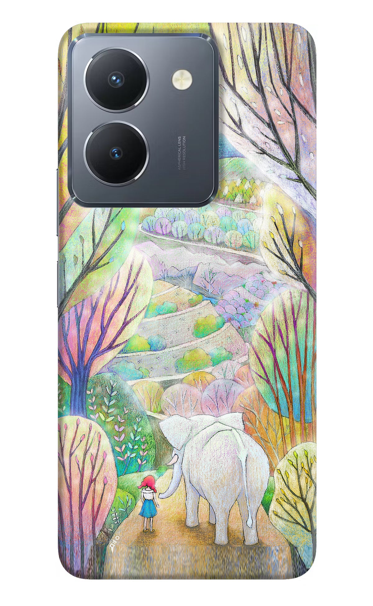 Nature Painting Vivo Y36 Hard Case Back Cover by Casekaro