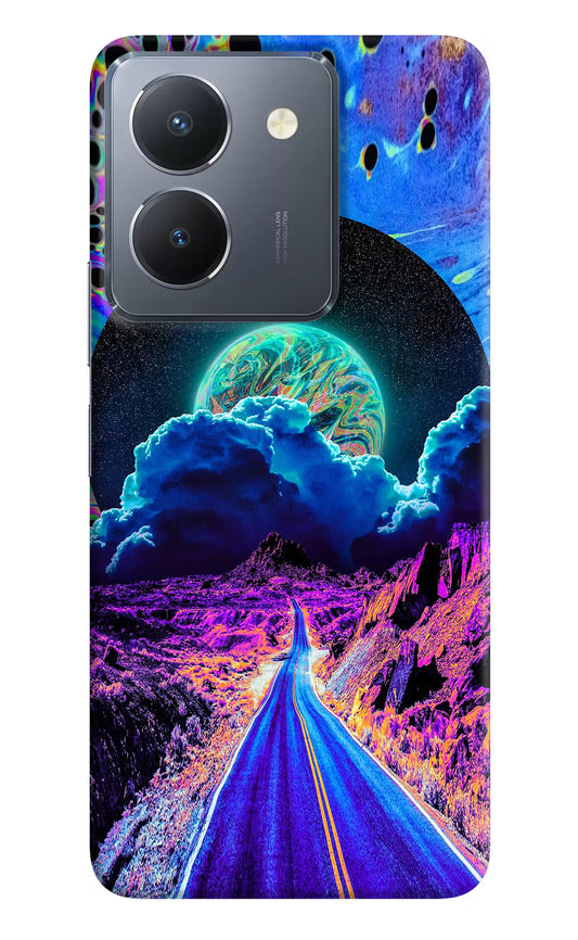 Psychedelic Painting Vivo Y36 Hard Case Back Cover by Casekaro