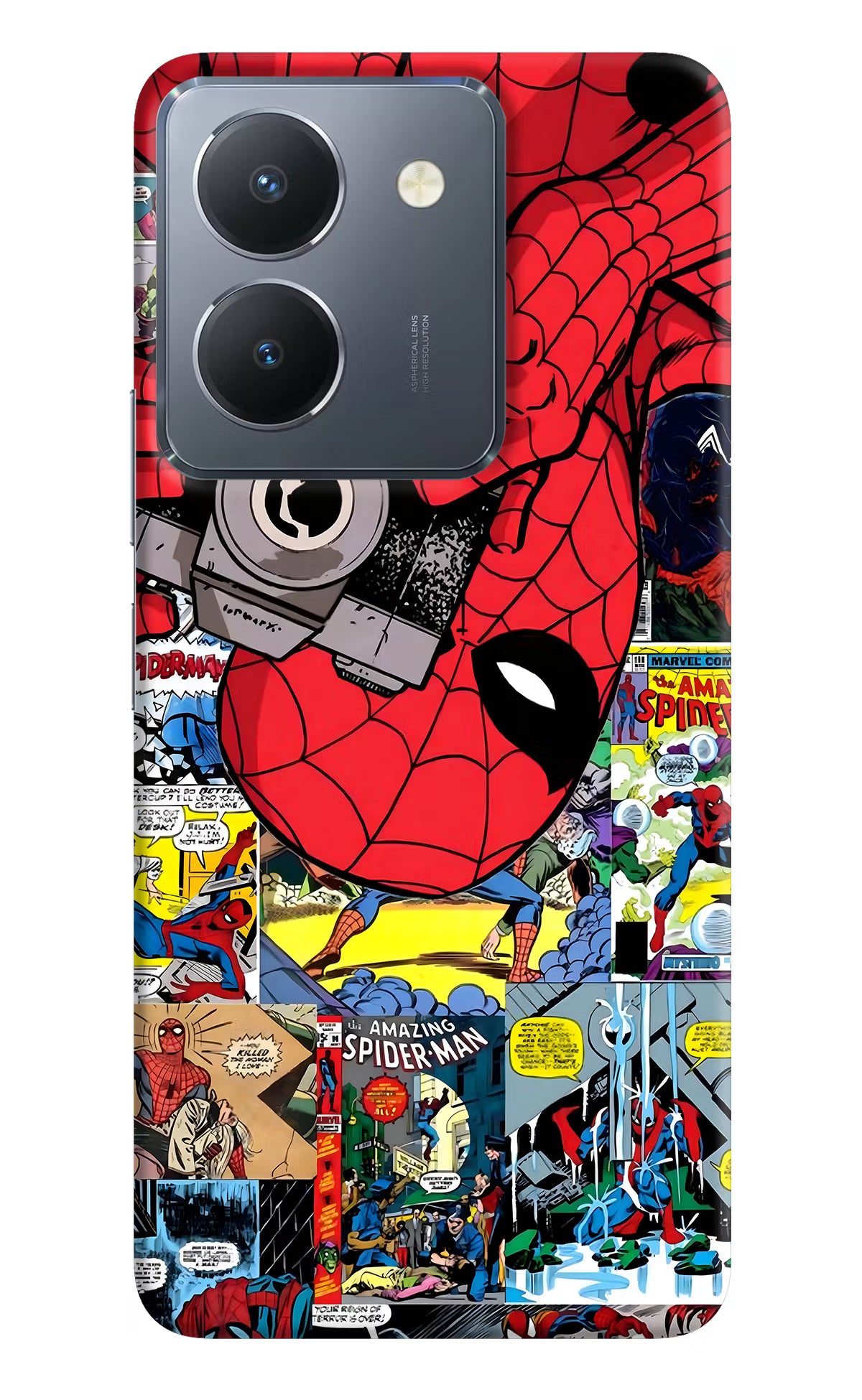 Spider Man Vivo Y36 Hard Case Back Cover by Casekaro
