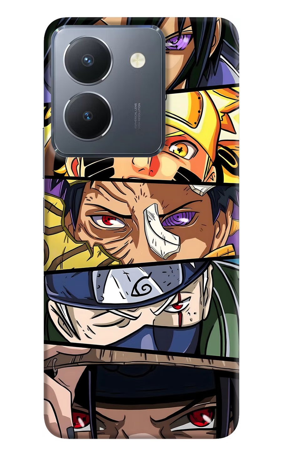 Naruto Character Vivo Y36 Back Cover, Hard case