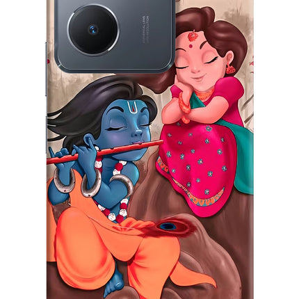 Radhe Krishna Vivo Y36 Hard Case Back Cover by Casekaro