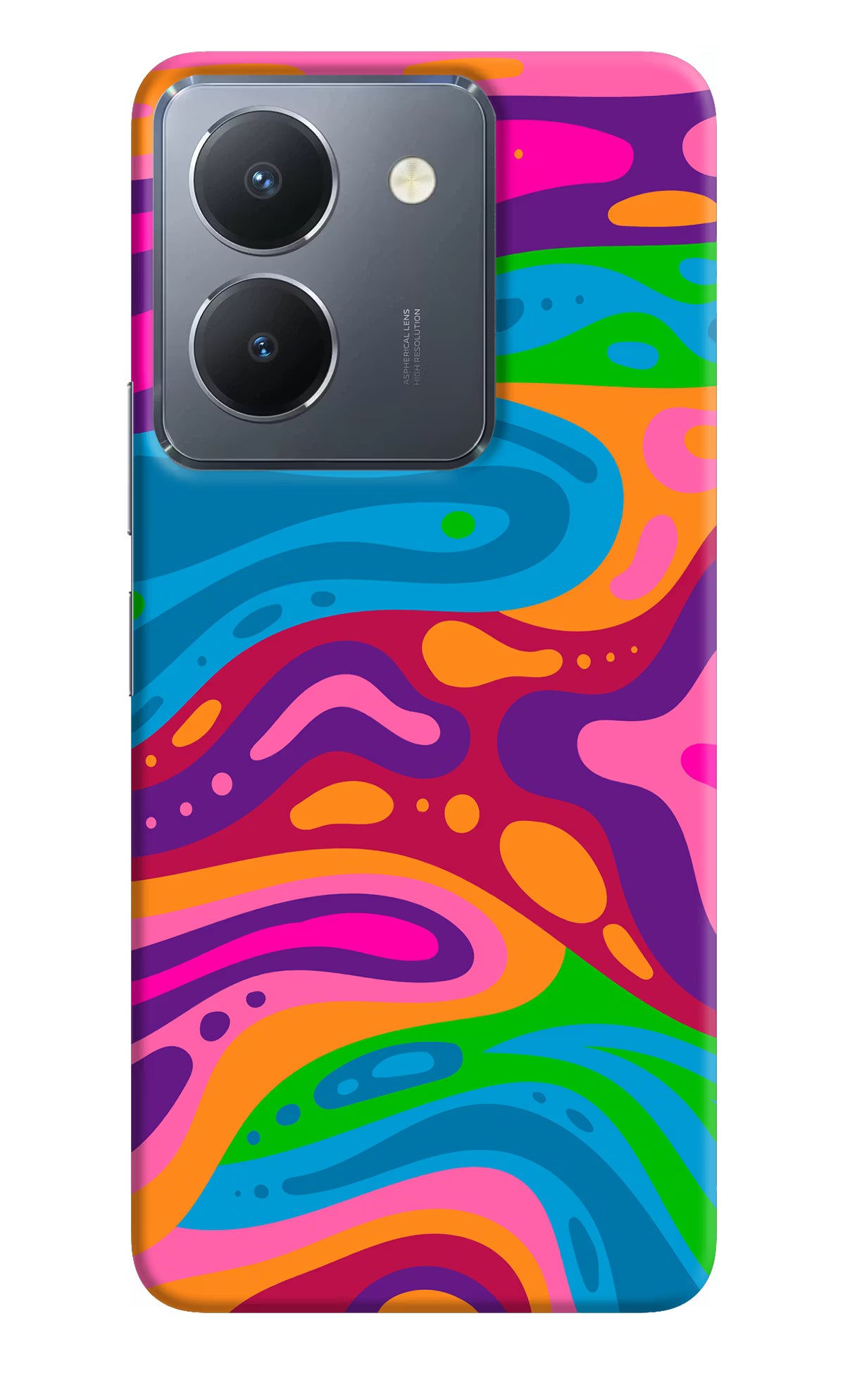 Trippy Pattern Vivo Y36 Hard Case Back Cover by Casekaro