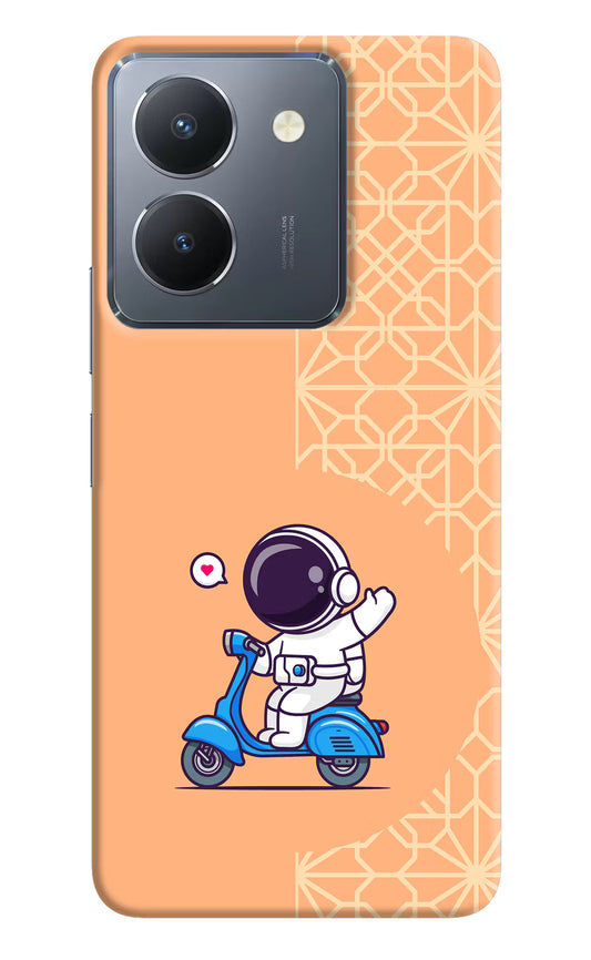 Cute Astronaut Riding Vivo Y36 Hard Case Back Cover by Casekaro