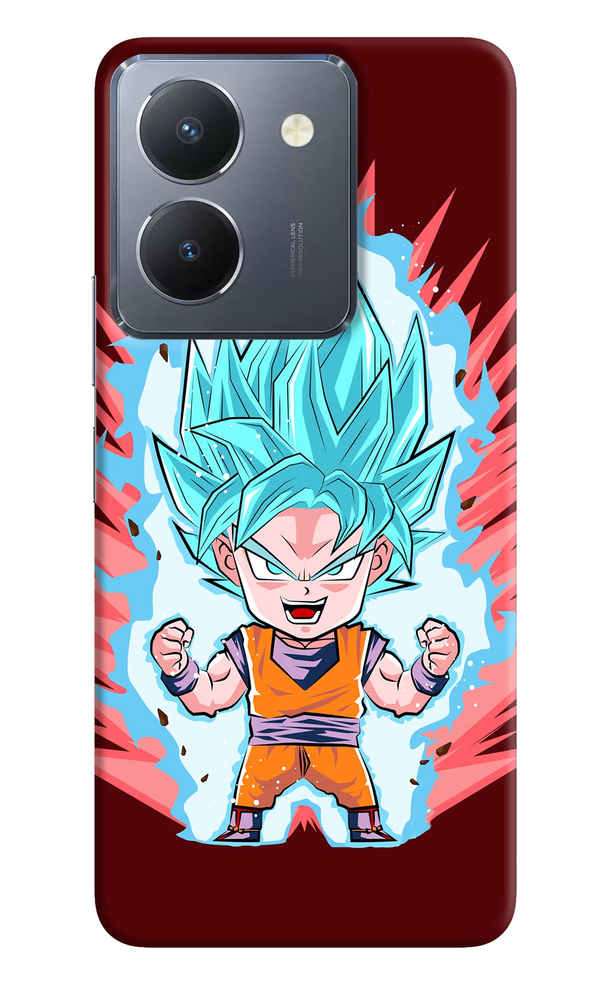 Goku Little Vivo Y36 Hard Case Back Cover by Casekaro