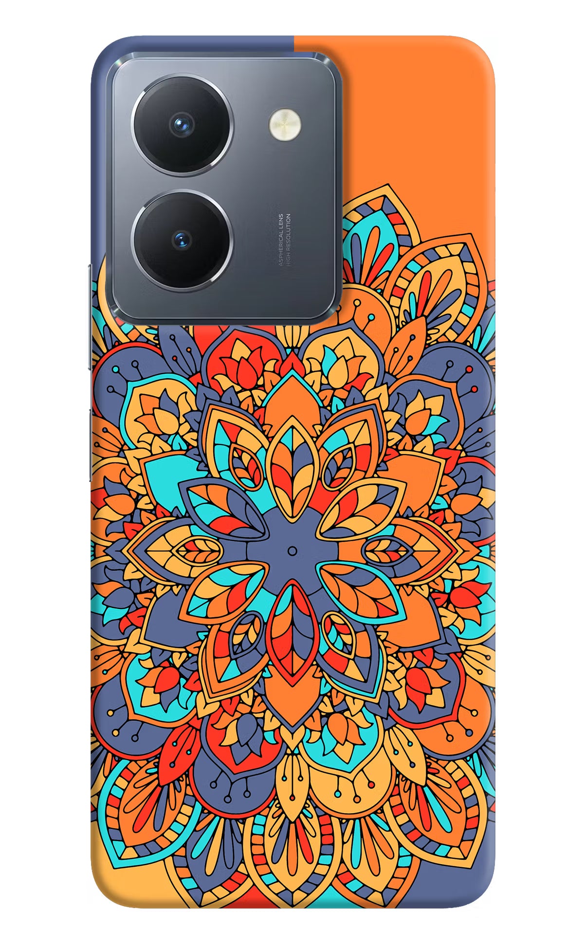 Color Mandala Vivo Y36 Hard Case Back Cover by Casekaro