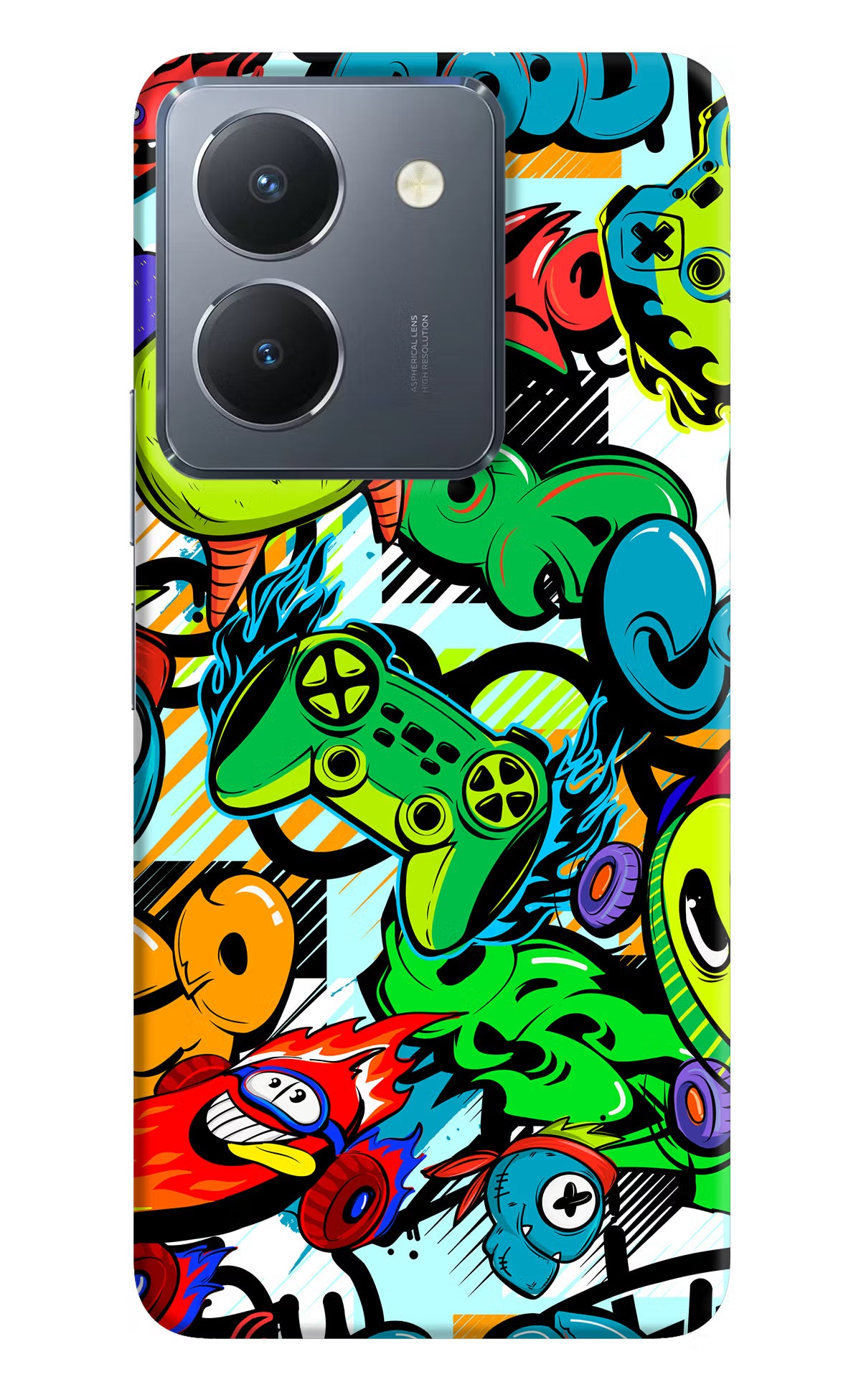 Game Doodle Vivo Y36 Hard Case Back Cover by Casekaro