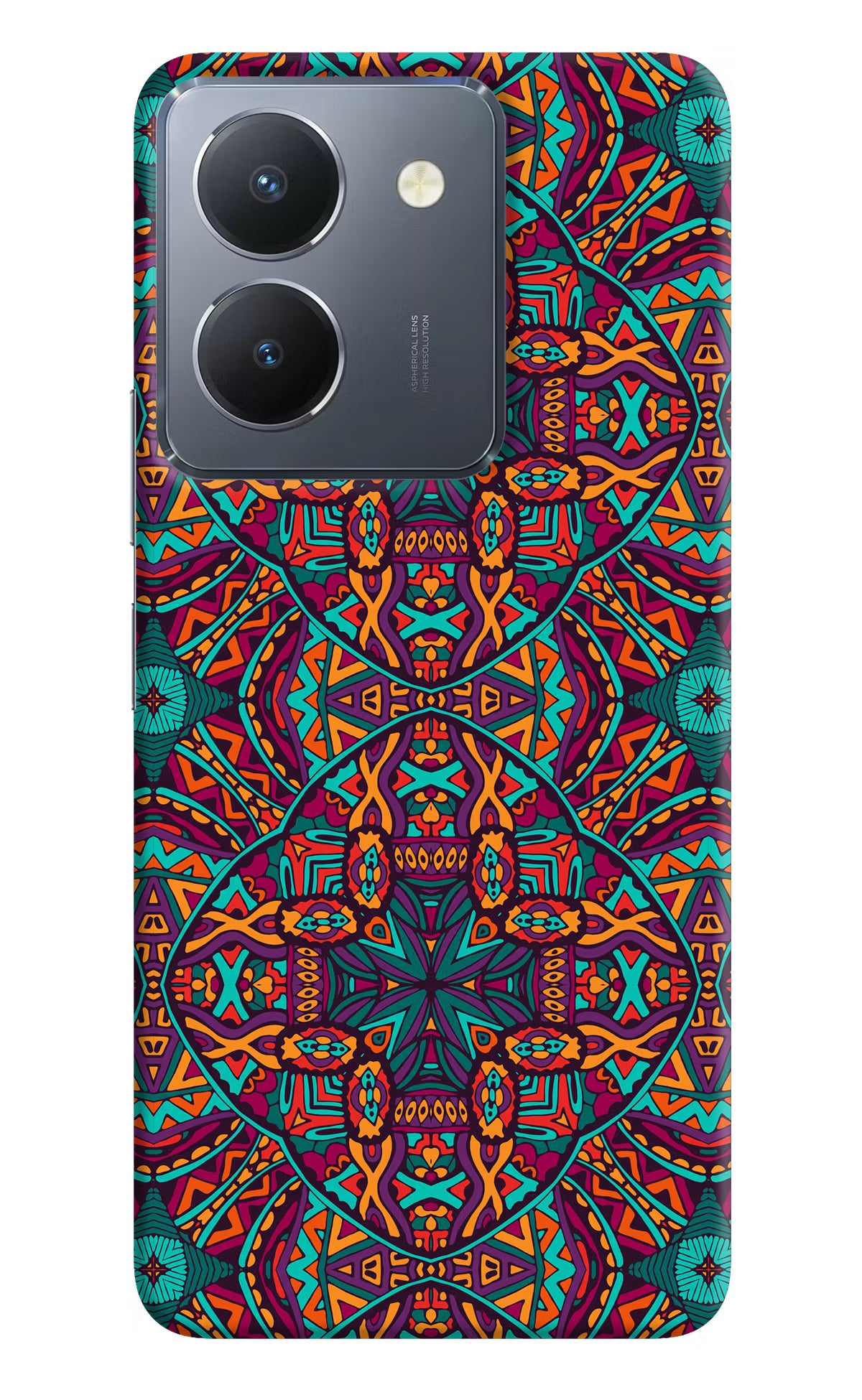 Colour Mandala Vivo Y36 Hard Case Back Cover by Casekaro